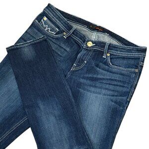 MEK DNM Cody Women Size 32 Mid Rise Medium Dark Wash Straight Leg Jeans